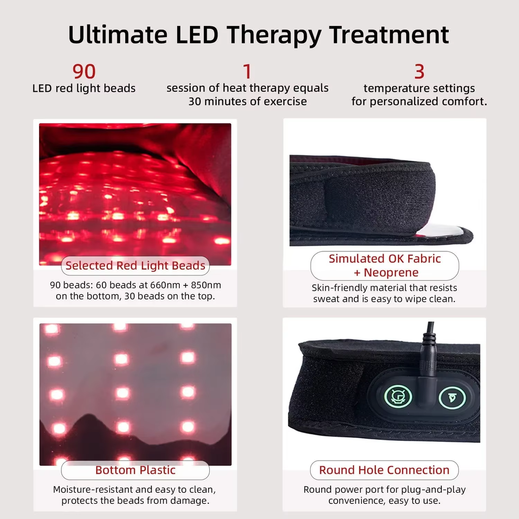 Red Light Therapy Slippers Infrared LED Foot Shoes 660nm 850nm Wavelength Pain Relief Recovery Home Spa Foot Care Wellness